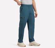 TAPE BRANDING PANEL GOLF PANTS, TAUPE/BLUE