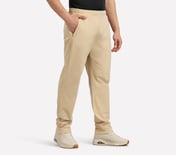 BONDED SIDE POCKET PANTS, NATURAL/BLUE