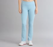 FLARED PANT WITH POCKETS, BLUE/GRAY Apparel Lateral View