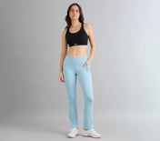 FLARED PANT WITH POCKETS, BLUE/GRAY Apparel Right View