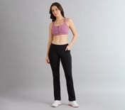 FLARED PANT WITH POCKETS, BLACK