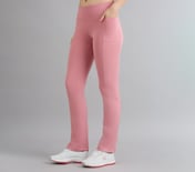 FLARED PANT WITH POCKETS, PURPLE/YELL