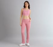 FLARED PANT WITH POCKETS, PURPLE/YELL