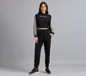 CONTRAST TAPE JOGGER, BLACK Apparel Right View