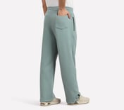 AIRY TRAVELLER FLEECE PANT, OFF WHITE/NAVY Apparel Left View