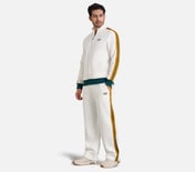 CONTRAST SIDE TAPE PANTS, WHITE