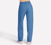 GOLUXE RIB PANT, WHITE/BLUE Apparel Top View