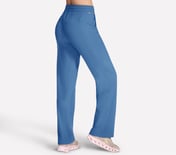 GOLUXE RIB PANT, WHITE/BLUE Apparel Bottom View