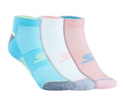 3 Pack of WOMENS 1/2 TERRY LOWCUT, PINK/BLUE