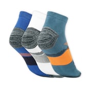 3 Pack MENS HALF TERRY ANKLE SOCKS, MMULTI Accessories Top View