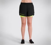 PERFORATED SHORTS, BLACK
