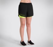 PERFORATED SHORTS, BLACK