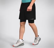 FIREFLY LAYER SHORTS, BLACK/CHARCOAL/BLUE Apparel Bottom View
