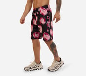 MENS PRINTED SHORTS, BLK/GRY/ROYAL