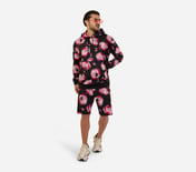 MENS PRINTED SHORTS, BLK/GRY/ROYAL