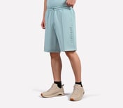 SKECHERS BASIC SHORTS, LT.GRAY/BLUE