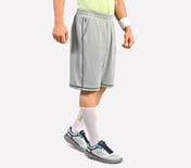 CONTRAST PIPING DETAIL SHORTS, CHARCOAL/LT. GRAY