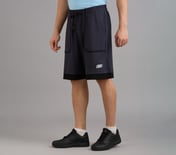 PATCH POCKET SHORTS, TAUPE/BLUE