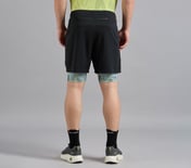 SPACE PRINT LAYER PICKLEBALL SHORTS, BLACK