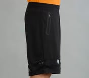 BASKETBALL ZIPPER SHORTS, BLACK