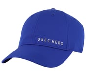 SKECH-SHINE FOIL BASEBALL HAT, BLUE