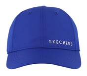 SKECH-SHINE FOIL BASEBALL HAT, BLUE