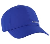 SKECH-SHINE FOIL BASEBALL HAT, BLUE