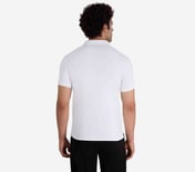 SS 1/4 ZIP POLO, WWWHITE Apparel Bottom View