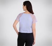 RAGLAN MESH SLEEVES TOP, LAVENDER