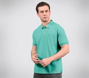 OASIS TIPPING POLO, AQUA/LIME