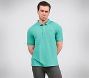 OASIS TIPPING POLO, AQUA/LIME