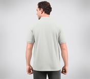 OASIS TIPPING POLO, GREY/LAVENDER Apparel Left View