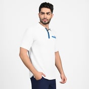 OASIS TWILL PLACKET POLO, WWWHITE
