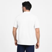 OASIS TWILL PLACKET POLO, WWWHITE