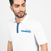 OASIS TWILL PLACKET POLO, WWWHITE
