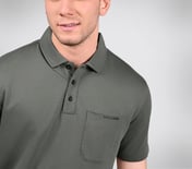 EARTH TERRY POLO, PURPLE/GREY Apparel Right View