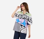 ENGINEERED PRINT HS SHIRT, WHITE