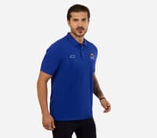 MI FAN LOGO POLO, BLUE/WHITE Apparel Bottom View