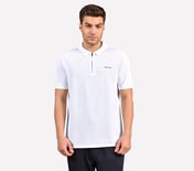 CONTRAST TIPPING POLO, WHITE