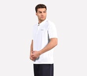 CONTRAST TIPPING POLO, WHITE