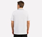 STRUCTURED KNIT POLO, WHITE