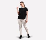 PERFORMANCE BOXY FIT T SHIRT, BLACK
