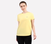 PERFORMANCE BOXY FIT T SHIRT, NATURAL/YELLOW