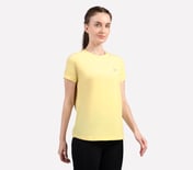 PERFORMANCE BOXY FIT T SHIRT, NATURAL/YELLOW