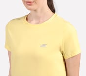 PERFORMANCE BOXY FIT T SHIRT, NATURAL/YELLOW