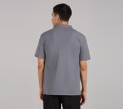 MENS BASIC POLO, CHARCOAL/LT. GRAY