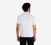 MENS 1/4 ZIP POLO, WHITE
