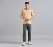 HIGHLANDER FRONT ZIPPER POLO, WHISKEY