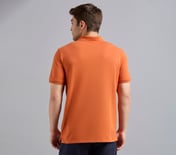 DUAL HIGHLIGHT TIPPING POLO, CHARCOAL/ORANGE