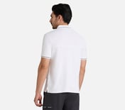 TONAL PANEL GOLF POLO, WHITE